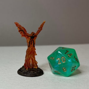 Firebat Witch Warlock Mage Companion Familiar Painted D&D DnD Dungeons and Dragons Pathfinder Wizkids Miniature Mini Tabletop RPG