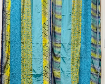 Boho Vorhang Indischen Saree Vorhang Handgemachte Vorhänge Für Boho Fenster Dekor Hippie Schlafzimmer