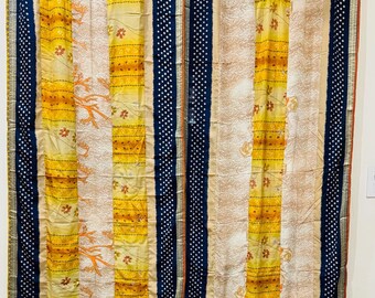 Upcycled Seide Sari Vorhänge: Boho Home Decor, handgemacht