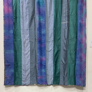 Boho Saree Curtains Upcycled Handmade Saree Curtain with Saree strips Window and door Sheer Hippie Curtain Bohemian Sari Curtain home decor
