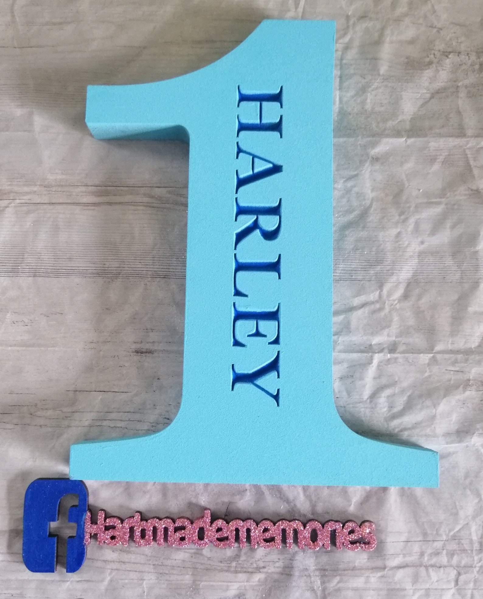 Freestanding Number Personalised Etsy