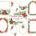 The 12 Days of Christmas Watercolor PNG Clipart With Gold Numbers for ...