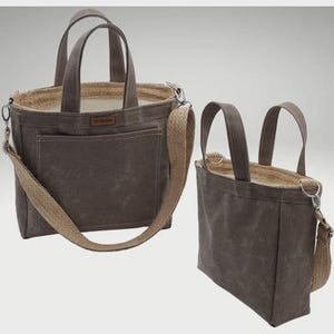 Gewachste Canvas Einkaufstasche Tasche, Handtasche und Schultertasche, Sommer Frauen Tasche