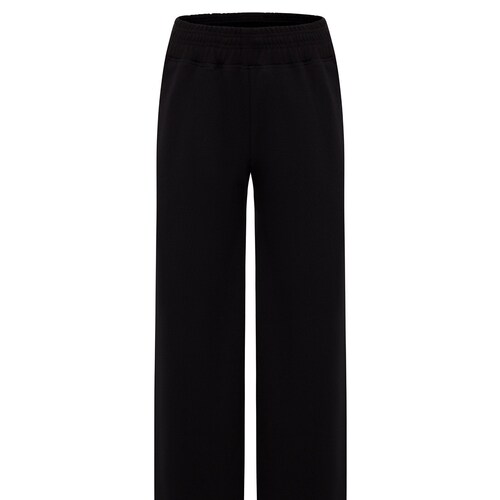 Shops Women's Leisure Wide-Leg Trouser (Black)