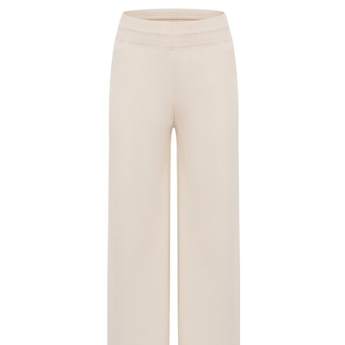 Women's Leisure Wide-Leg shops Trouser (Almond)