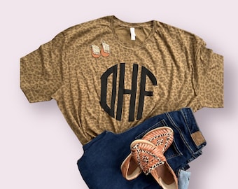 Puff Monogram Leopard T-Shirt