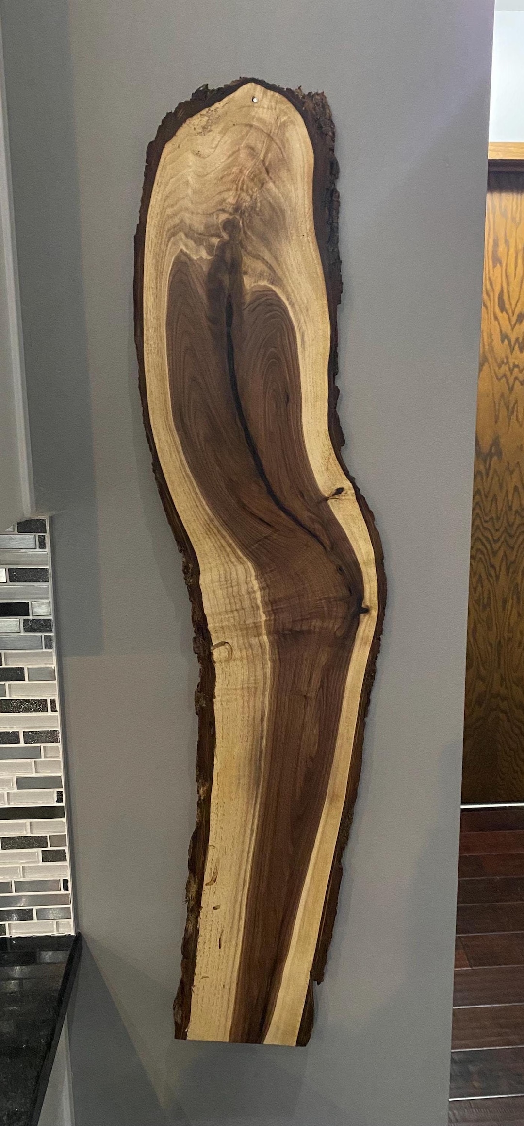 Black Walnut Wall Art, Commissioned Art, Rustic Art, Unique Gifts, Live ...