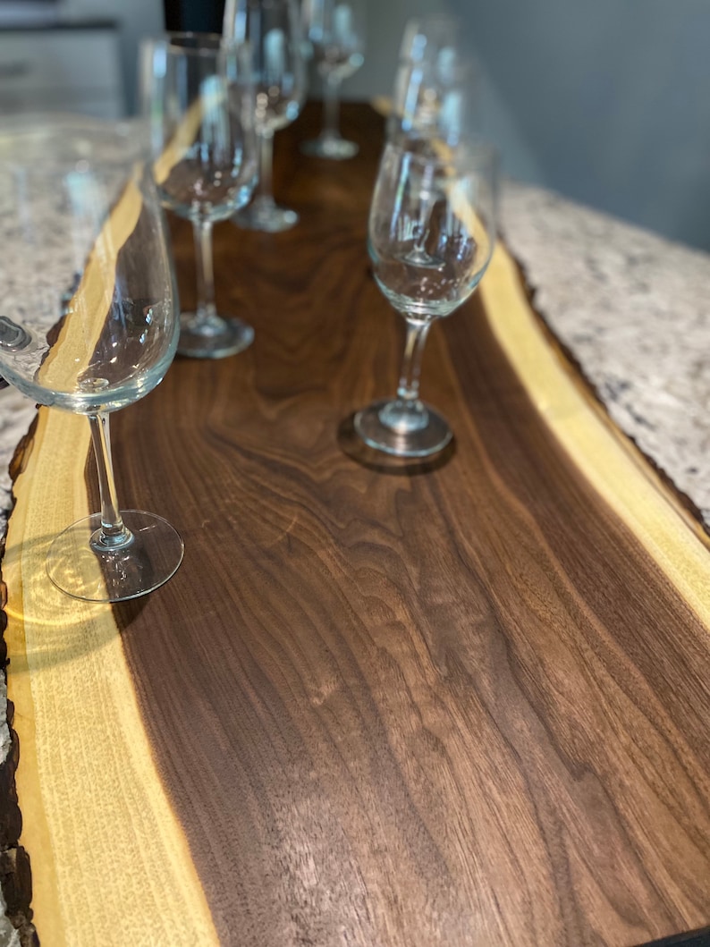 Black Walnut Charcuterie Serving Boards, Grazing Board, Cheese Board, Live Edge, Handmade, Birthday Gift, Wedding, Mothers Day, Butter Board image 3