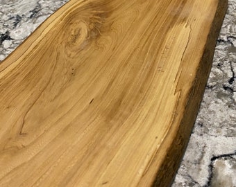 Live Edge Elm Charcuterie Serving Board, Cutting Board, Cheese and Meat Board, Reclaimed Wood, Centerpiece, Solid Wood