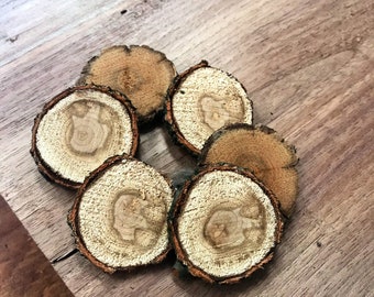 Small Wood Slices-Jewelry Making, Crafts