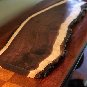 Black Walnut Charcuterie Serving Boards, Grazing Board, Cheese Board, Live Edge, Handmade, Birthday Gift, Wedding, Mothers Day, Butter Board image 9