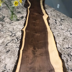 Black Walnut Charcuterie Serving Boards, Grazing Board, Cheese Board, Live Edge, Handmade, Birthday Gift, Wedding, Mothers Day, Butter Board image 6