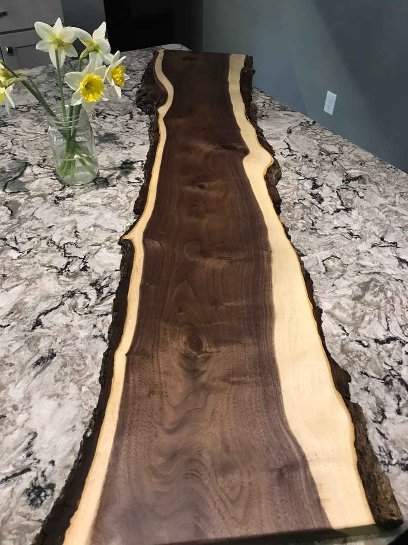 Black Walnut Charcuterie Serving Boards, Grazing Board, Cheese Board, Live Edge, Handmade, Birthday Gift, Wedding, Mothers Day, Butter Board image 6