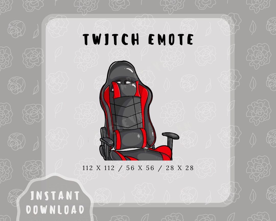 Twitch Emote Gamer Chair Etsy