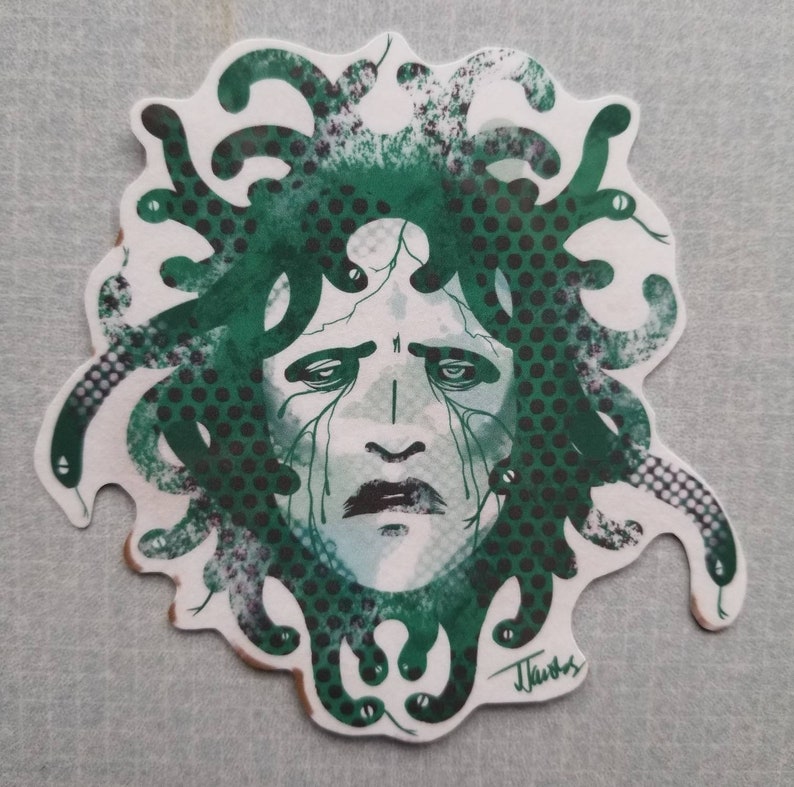 Medusa Vinyl sticker pack Medusa art 5 vinyl stickers greek mythology