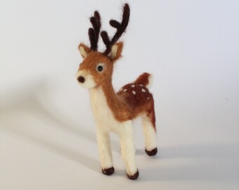 Cute needle felt reindeer