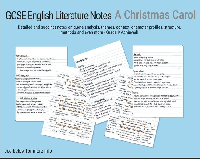 A Christmas Carol Notes 