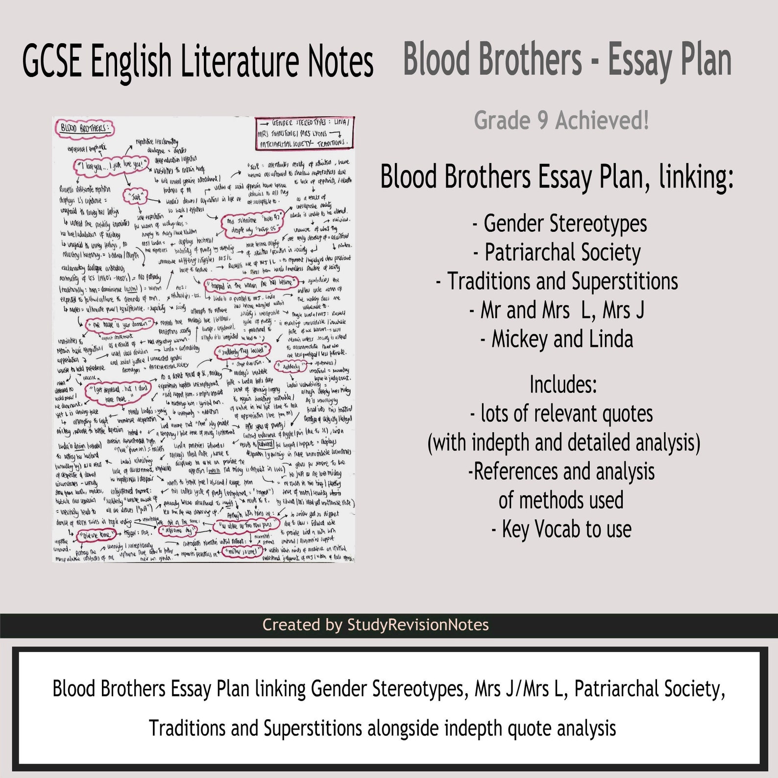 blood brothers gcse essay questions