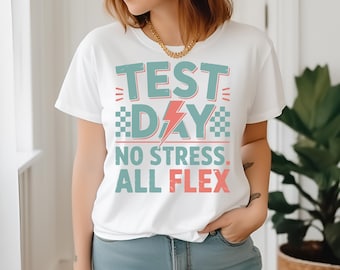 Paquete SVG para el día del examen / PNG "Tú lo tienes" / Diseño de camiseta para el día del examen del maestro / SVG motivacional para el examen STAAR / Archivo de corte imprimible sin estrés ni flexibilidad