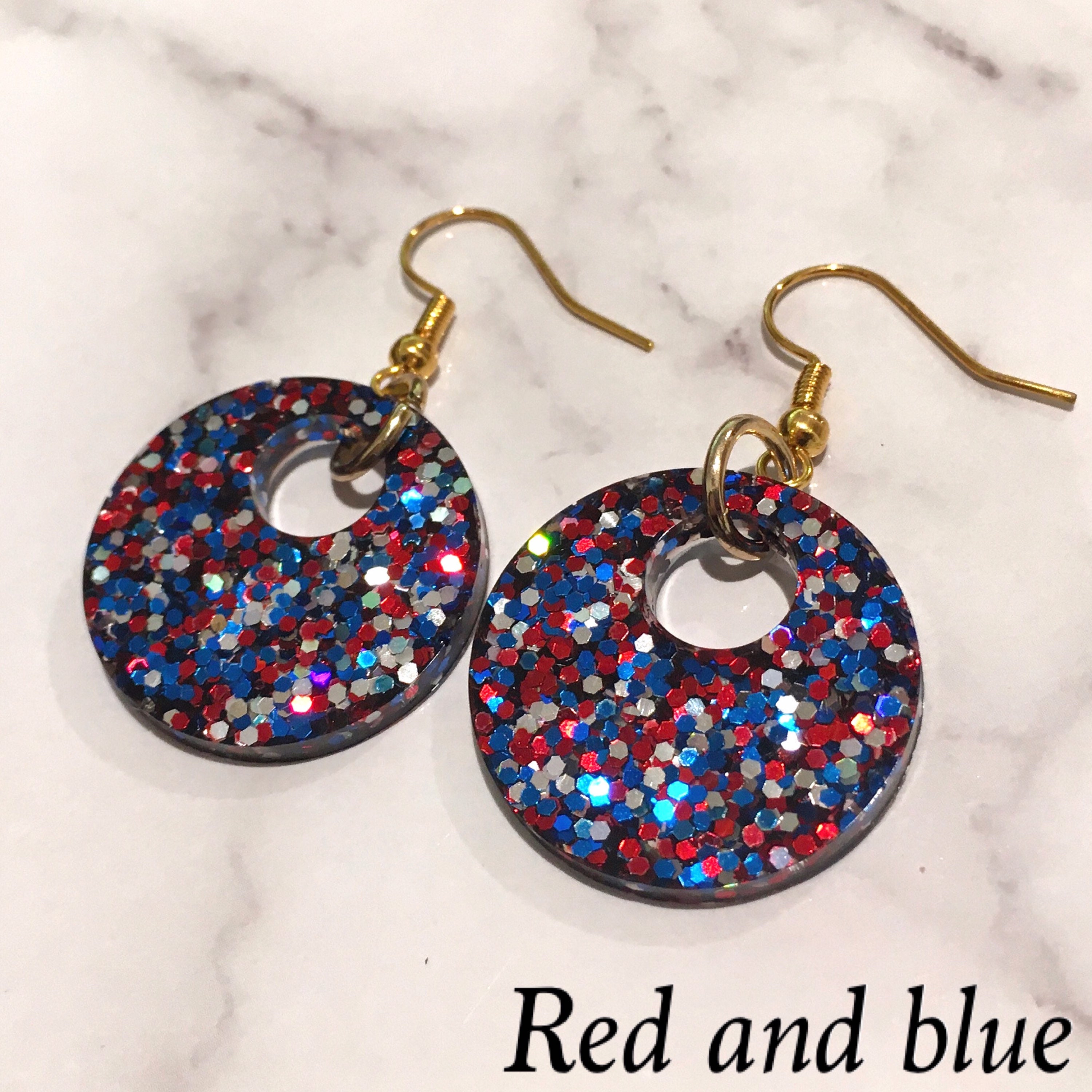 Resin statement earrings Clearance
