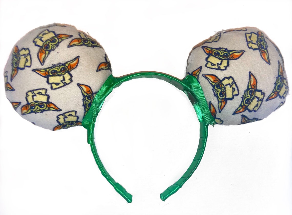 Baby Yoda Mickey Ears Etsy