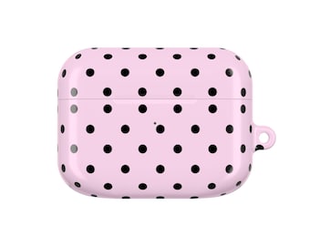 Chic Polka Dot AirPod Case, Stylish Earbud Cover, Cute Tech Accessory, Perfect Gift for Music Lovers, Ideal for Birthdays & Holidays