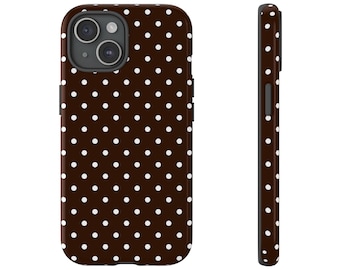 Polka Dot Phone Case - Stylish Tough Cases for Protection, Gift for Her, Trendy Accessories, Birthday, Holiday, Cute Phone Cover