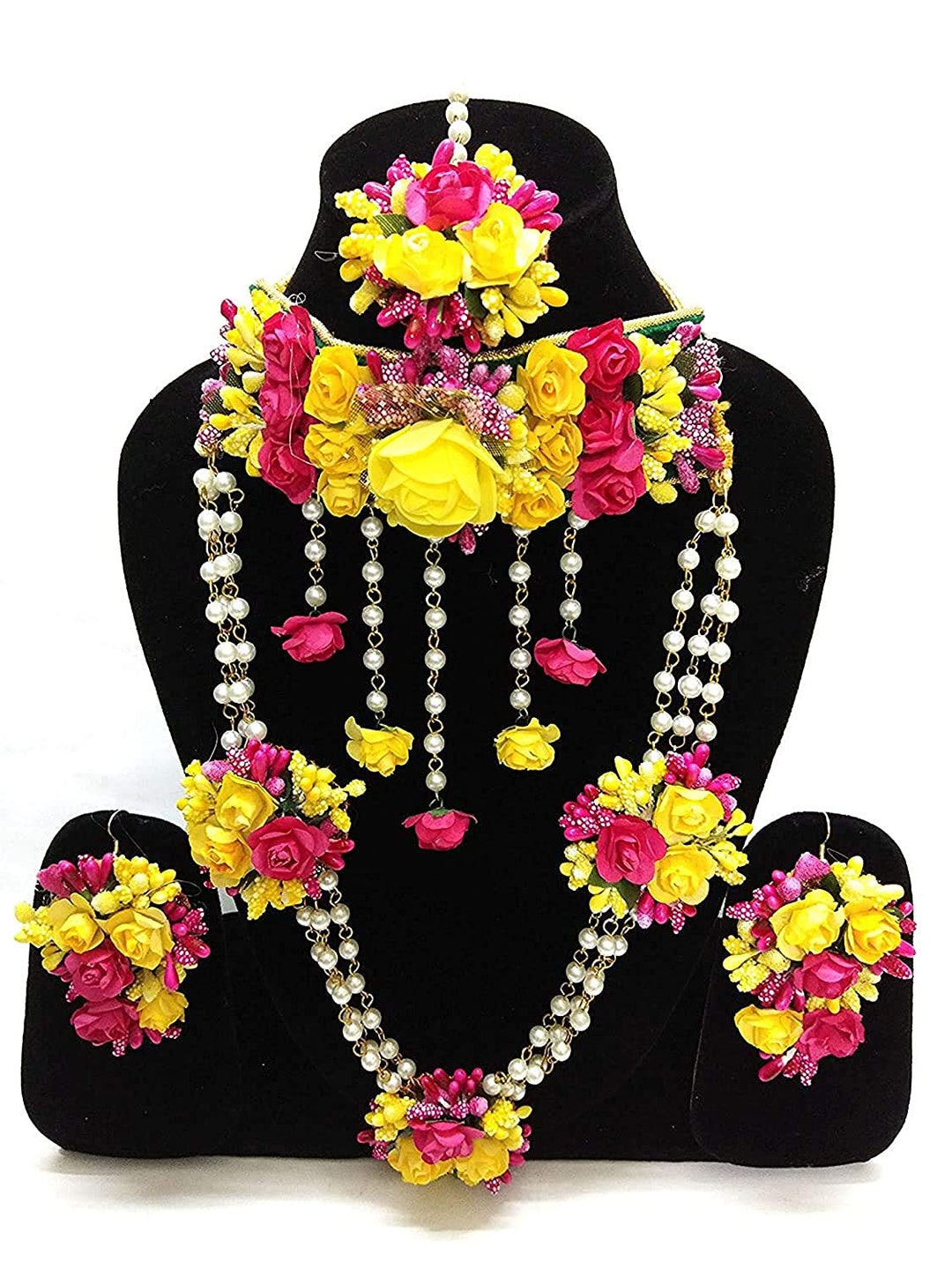 Flower Jewellery for Pithi/floral Jewellery for Mehndi Online