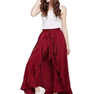 Palazzo Pants Wide Leg Casual Solid Waist Trousers Women's - Etsy