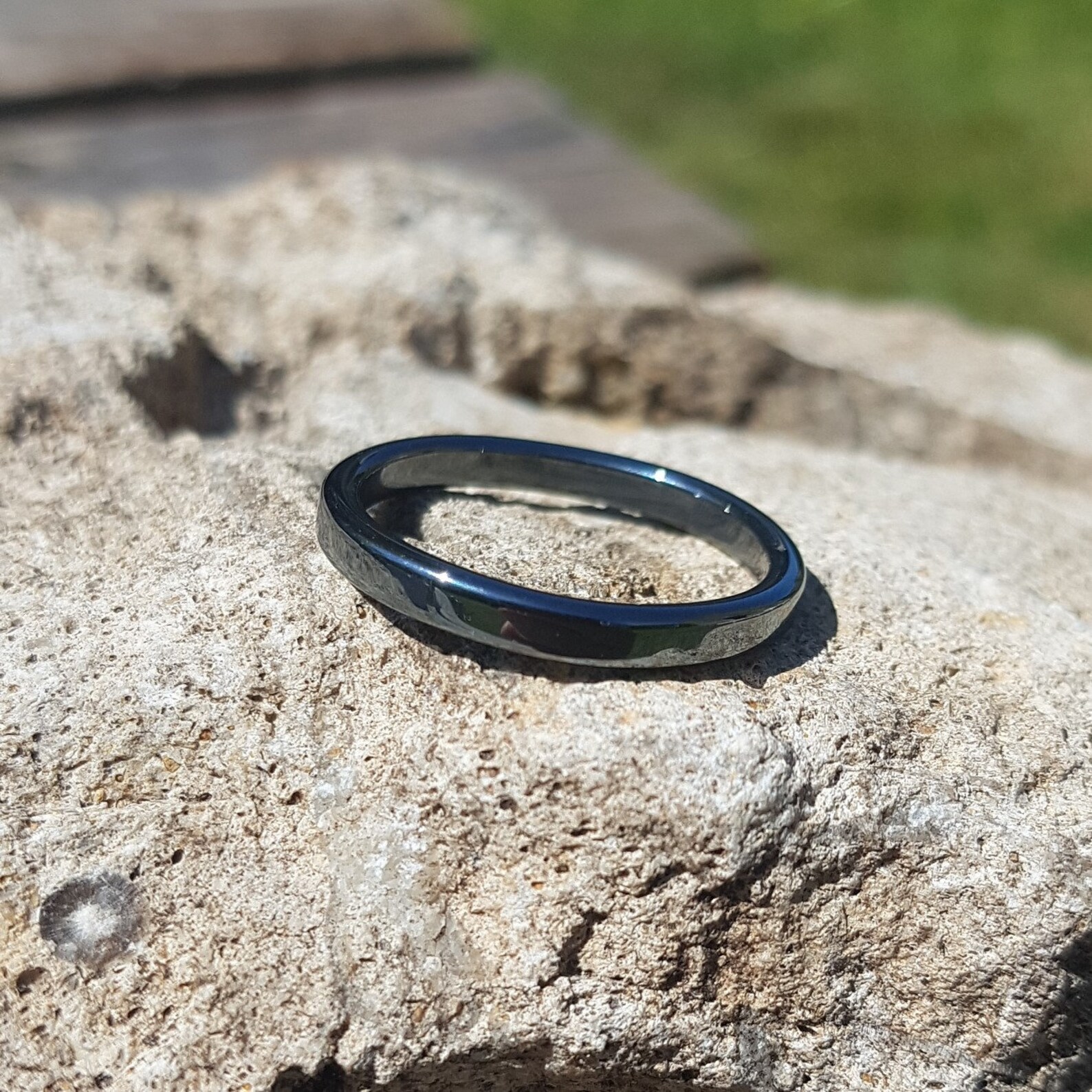 Hermite Rings Hematite Ring - Etsy UK