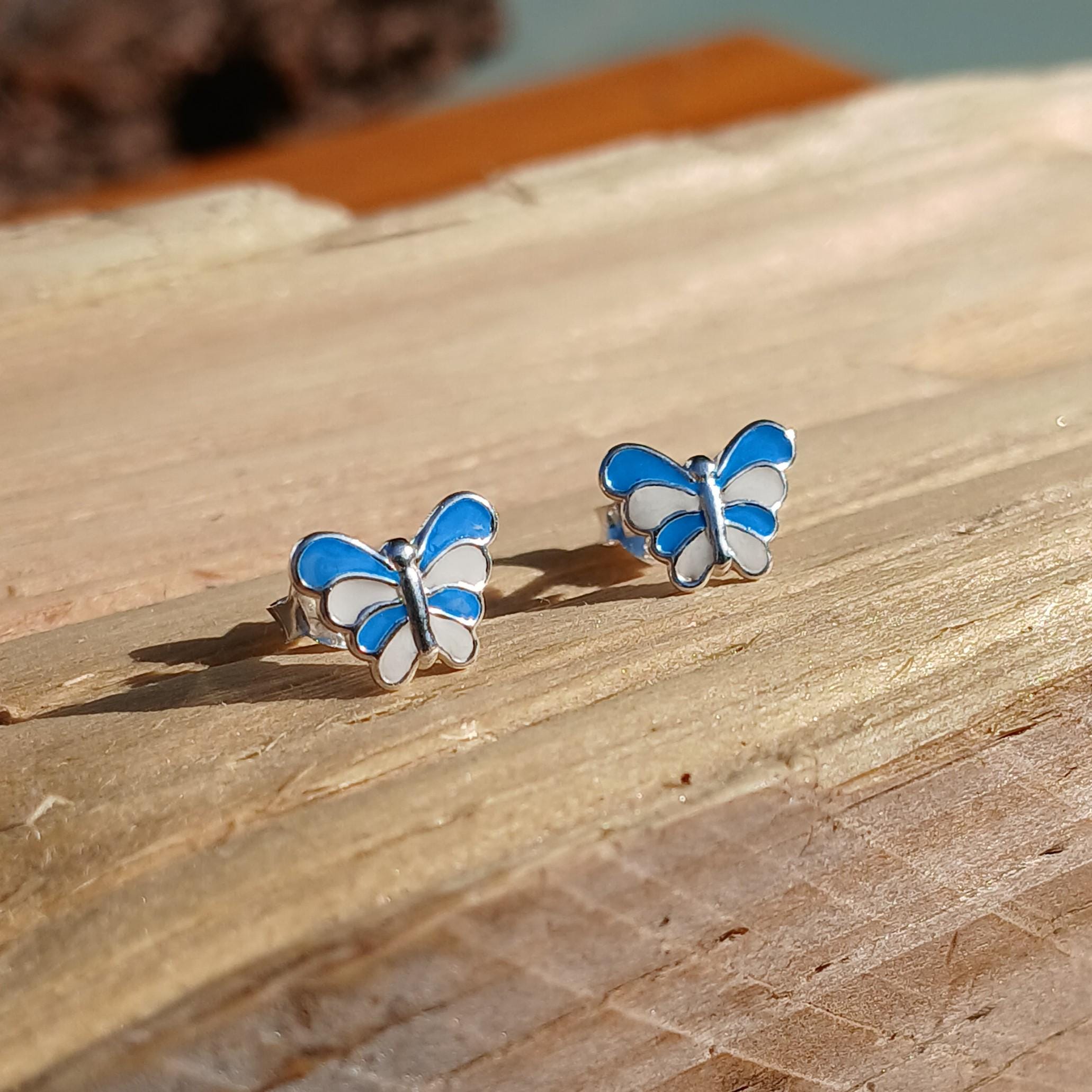 Orecchini A Farfalla In Argento Sterling 925 – Piccoli E Delicati, Ideali Per Donna E Bambina, Confezione Regalo