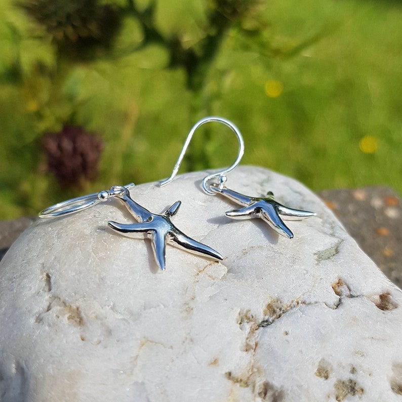 Sterling silver starfish earrings Clearance