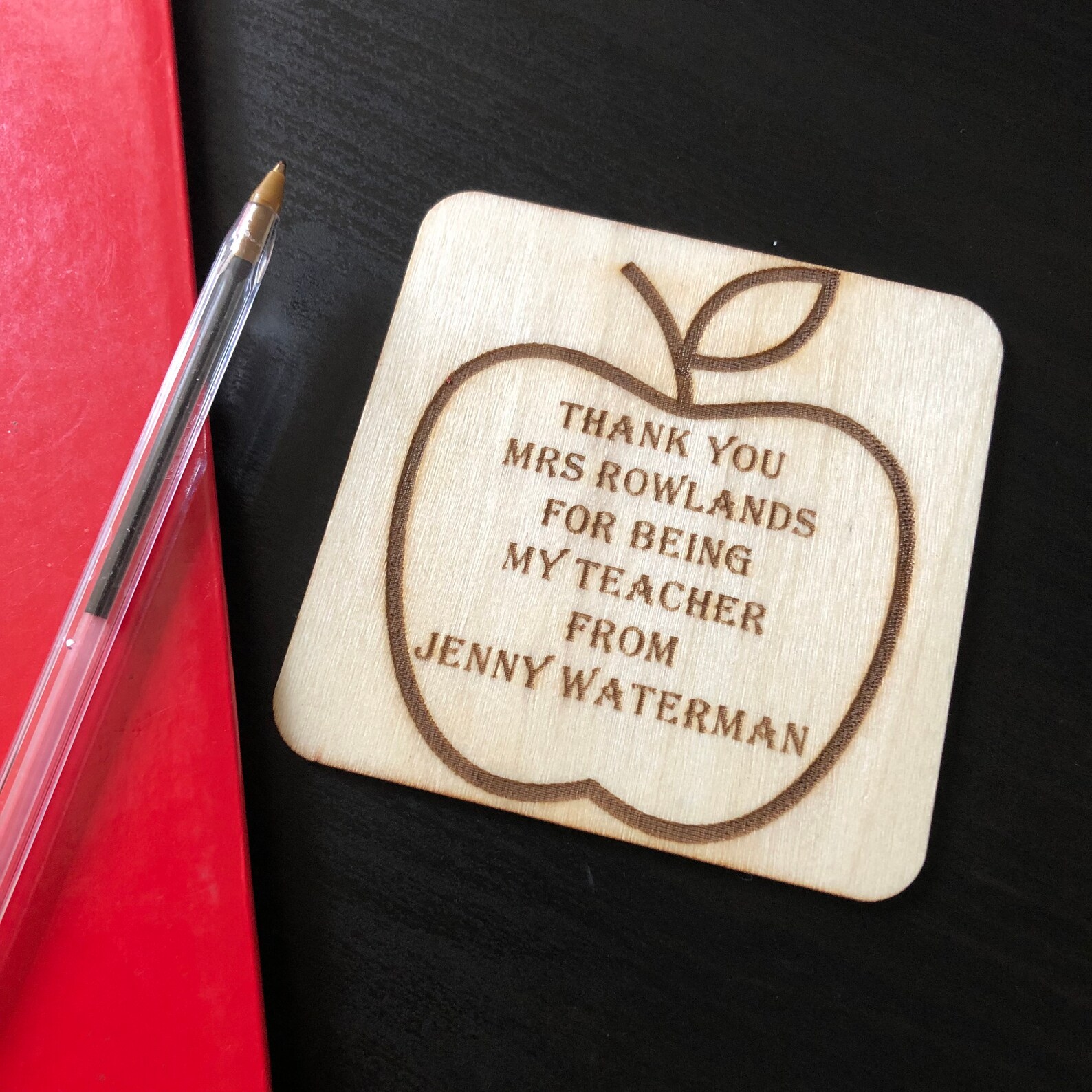 Personalised Teacher's Coaster Etsy