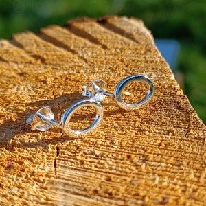 Sterling Silver Oval Stud Earrings