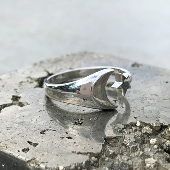 ★SENTIMENTS★ NO.323 [SILVER] GEOMETRY STAR RING STAR RING ALL 925 Sterling Silver Star Ring 5 (J 1/2) 6 (L 1