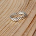 Sterling Silver Adjustable Twist Pattern Toe Ring 