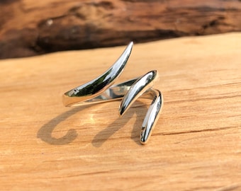 Sterling Silver Adjustable Talon Ring