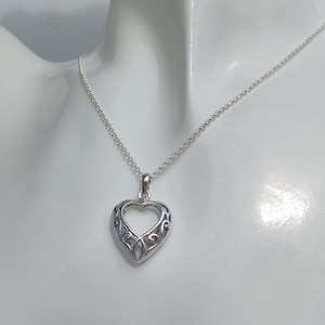 Sterling Silver Classic Heart Necklace