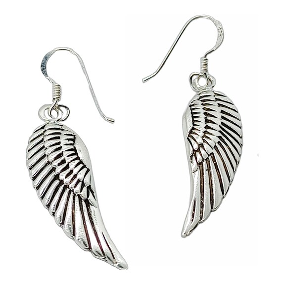 Ali di Angelo 925 Argento Sterling Orecchini 2 Pezzo Ali Angelo Ali di Angelo 925 Argento Sterling Orecchini 2 Pezzo Ali Angelo
