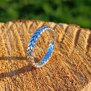 Sterling Silver Weave Pattern Ring