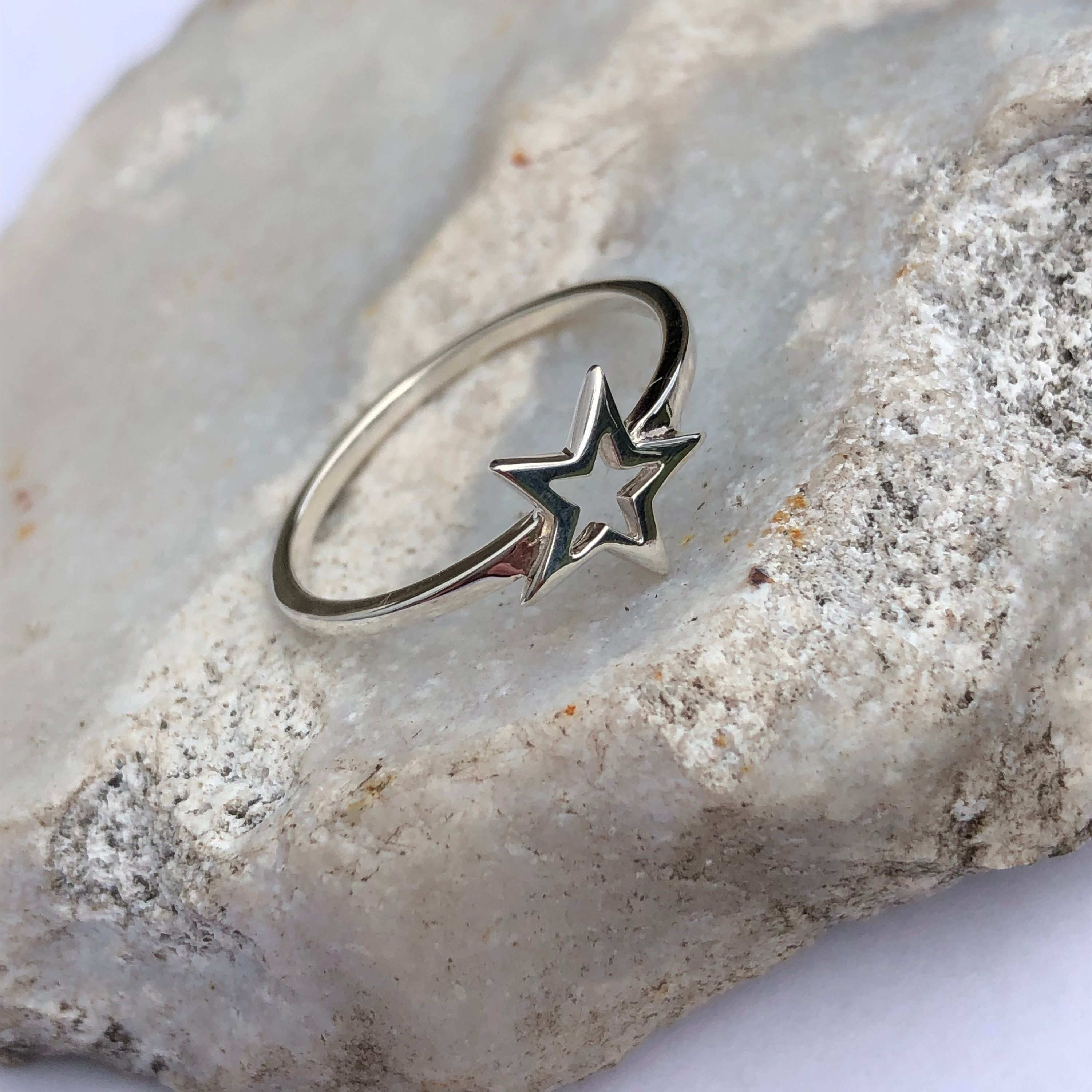 Anello Punta Argento Sterling Pentacle Corpo Gioielli Fascia - Foto 10