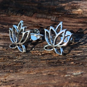 Ohrstecker SterlingSilber Lotusblüte