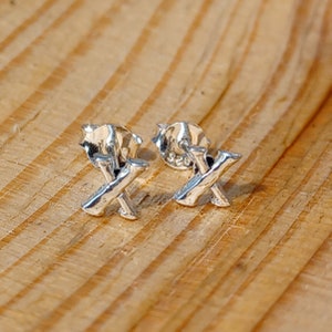 Sterling Silver Kisses Stud Earrings