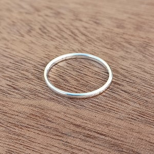 Sterling Silver Fine Band Stacker Ring