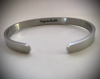 Unf*ckwithable - Hidden message cuff bracelet