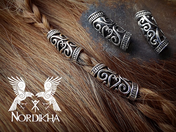 Viking Hair Jewelry, Viking Hair Beads, Viking Jewelry, Braid