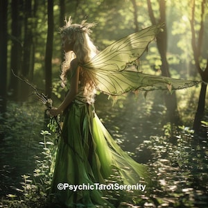 Beautiful Forest Fairy Spirit Companion. Conjuring. Binding. Creativity. Arts. Music.Expression