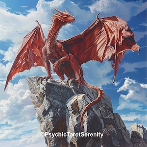 Rare Red Dragon Spirit Companion. Custom Conjuring. Remote Binding. Luck. Wealth. Growth.