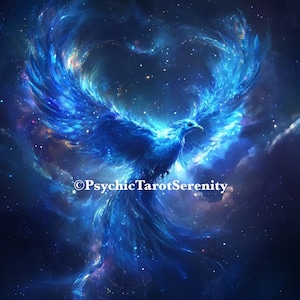 Blue Astral Phoenix. Conjuring Remote Binding. Wealth. Luck. Astral Travel..