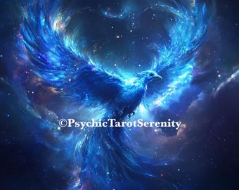 Blue Astral Phoenix. Conjuring Remote Binding. Wealth. Luck. Astral Travel..